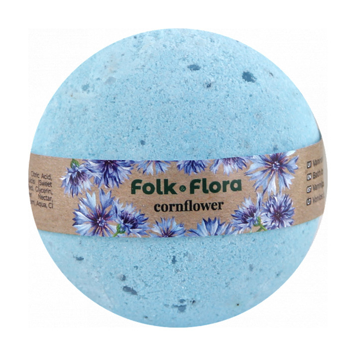 Бомбочка для ванни Folk &amp; Flora Волошка, 130 г